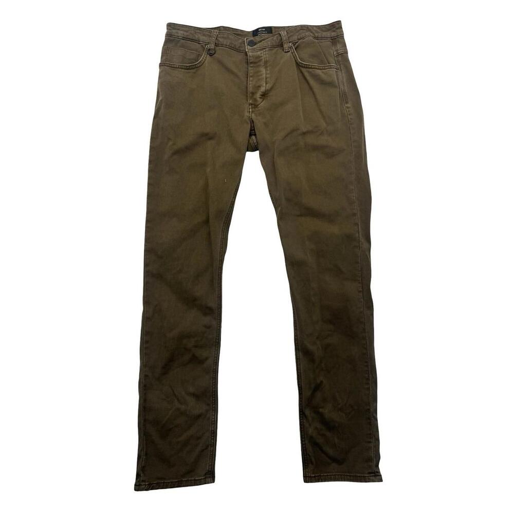 Neuw Lou Slim Straight Fit Twill Jeans Brown Size 32 W | 32 L